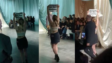 fendi peta|Breaking: PETA Disrupter Crashes Fendi Fashion Show With .